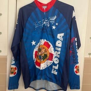 Mens long sleeve bike jersey. New.